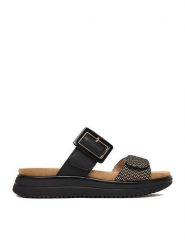 Remonte Klapki CEO-D1J61-03 Czarny. Czarne klapki damskie Remonte, bez wzorów, ze skóry, bez obcasa, bez zapięcia. Za 359.99 zł.