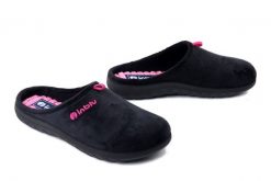 INBLU ET-37 014 czarny, kapcie damskie. Czarne kapcie damskie Inblu, z tkaniny. Za 74.99 zł.
