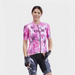 Koszulka rowerowa damska Alé Maglia Donna MC Amazzonia. Czerwone koszulki damskie ALÉ CYCLING, bez wzorów, bez kołnierzyka, bez ramiączek. Za 421.05 zł.