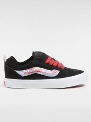 Vans Skórzane sneakersy "Knu Skool" w kolorze czarnym ze wzorem rozmiar: 43. Czarne obuwie sportowe damskie Vans, bez zapięcia. Za 143.90 zł.