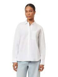 Scotch & Soda Koszula w kolorze białym rozmiar: M. Białe koszule damskie Scotch & Soda, m, bez wzorów, z bawełny, bez kołnierzyka, bez ramiączek. Za 180.49 zł.