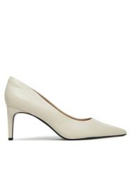 Calvin Klein Szpilki Pump 70 Pointy Hw Bar Lth HW0HW02561 Écru. Szpilki damskie Calvin Klein, bez wzorów, ze skóry, bez obcasa, na szpilce, bez zapięcia. Za 629.99 zł.