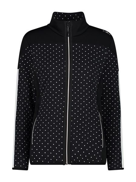 CMP Kurtka polarowa w kolorze czarno-białym rozmiar: 40. Czarne kurtki damskie CMP, bez wzorów, z materiału, bez kaptura. Za 187.52 zł.