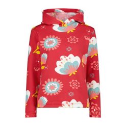 Damska bluza z kapturem CMP. Czerwone bluzy damskie CMP, l, bez wzorów, z materiału, z kapturem. Za 296.70 zł.