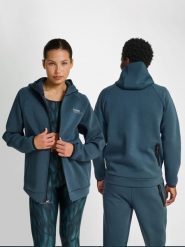 Bluza z kapturem i zamkiem błyskawicznym Hummel Tech Regular. Niebieskie bluzy damskie Hummel, na jesień, s, bez wzorów, z bawełny, z kapturem. Za 327.00 zł.