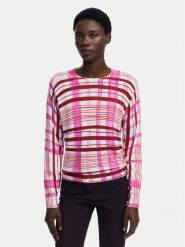 Desigual Sweter Noruega 25WWJF41 Czerwony Regular Fit. Czerwone swetry klasyczne damskie Desigual, m, z wiskozy, bez kołnierzyka. Za 219.99 zł.