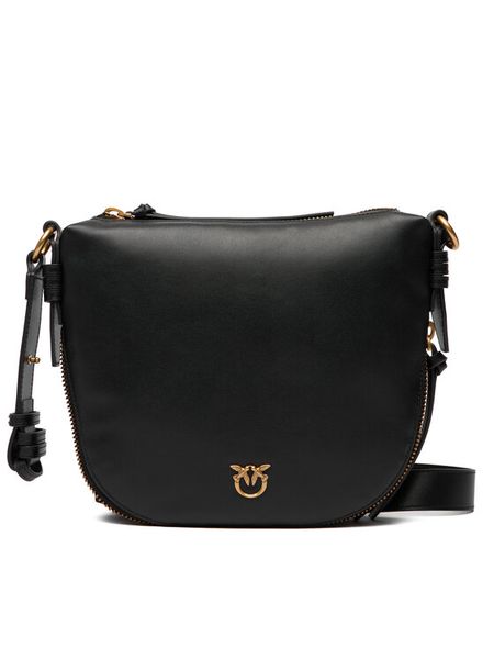PINKO Torebka Hobo Zip Around Mini Ai 25-26 PLTT 105332 A0QO Czarny. Czarne torebki klasyczne damskie Pinko, ze skóry, bez dodatków. Za 1,469.00 zł.