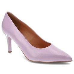 Fioletowe Szpilki Szydłowski Eleganckie Obuwie Damskie. Fioletowe szpilki damskie Szydłowski, bez wzorów, ze skóry, bez obcasa, na szpilce, bez zapięcia. Za 289.00 zł.