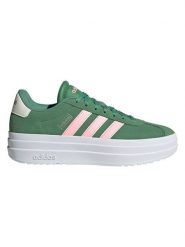 Adidas Skórzane sneakersy "Court Bold" w kolorze zielono-jasnoróżowym rozmiar: 37 1/3. Różowe obuwie sportowe damskie Adidas, z materiału, bez zapięcia. Za 217.99 zł.