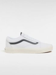Vans Skórzane sneakersy "Old Skool" w kolorze biało-czarnym rozmiar: 39. Białe obuwie sportowe damskie Vans, bez zapięcia. Za 188.40 zł.