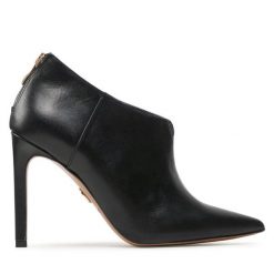 Botki Baldowski. Czarne botki damskie Baldowski, bez obcasa, na szpilce, bez zapięcia. Za 479.99 zł.