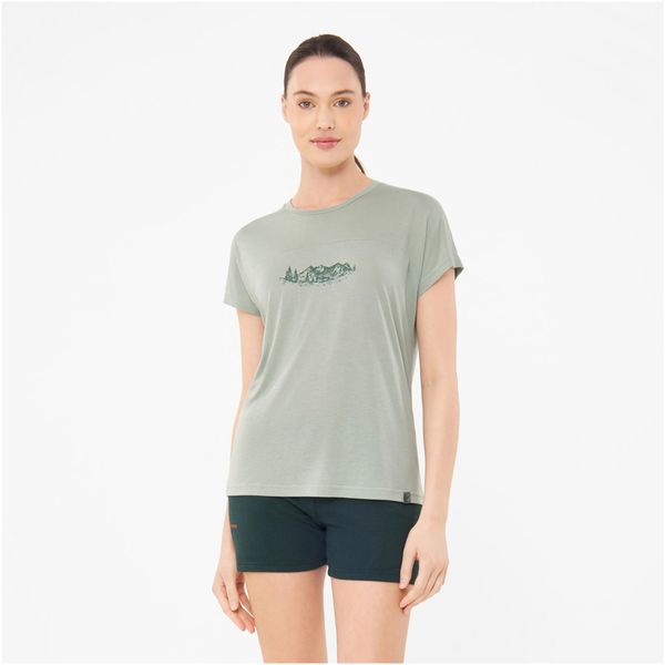 T-shirt damski VIKING Likelo Bamboo. Zielone koszulki sportowe damskie Viking, s, bez wzorów, bez ramiączek. Za 122.86 zł.