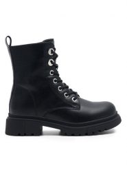 Nelli Blu Trapery CS6171-01 Czarny. Czarne kozaki dziewczęce Nelli Blu, bez wzorów, ze skóry, bez obcasa, bez zapięcia. Za 149.99 zł.