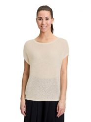 CARTOON Sweter w kolorze beżowym rozmiar: 42. Brązowe swetry klasyczne damskie Cartoon, bez kołnierzyka. Za 104.99 zł.