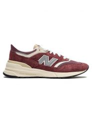 New Balance Skórzane sneakersy "U997" w kolorze czerwonym rozmiar: 41,5. Czerwone obuwie sportowe damskie New Balance, z materiału, bez zapięcia. Za 196.70 zł.