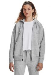 Under Armour Bluza "Rival" w kolorze szarym rozmiar: XS. Szare bluzy damskie Under Armour, xs, bez wzorów, bez kaptura. Za 122.67 zł.