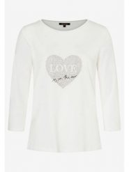 More & More Koszulka w kolorze kremowym rozmiar: 42. Brązowe bluzki damskie More & More, bez wzorów, bez kołnierzyka, bez ramiączek. Za 78.10 zł.