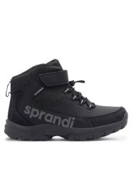 Sprandi Śniegowce WINTER WAVE CP86-25067 Czarny. Czarne buty zimowe chłopięce Sprandi, ze skóry, bez zapięcia. Za 159.99 zł.