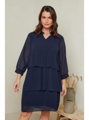 Curvy Lady Sukienka w kolorze granatowym rozmiar: 44/46. Niebieskie sukienki damskie Curvy Lady, bez wzorów, klasyczne, bez ramiączek. Za 92.42 zł.