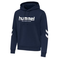 Bluza damska z kapturem Hummel Legacy 2.0. Niebieskie bluzy damskie Hummel, bez wzorów, z kapturem. Za 279.50 zł.