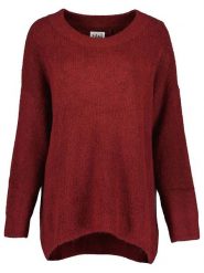 Blue Seven Sweter w kolorze bordowym rozmiar: 44. Czerwone swetry klasyczne damskie Blue Seven, ze splotem, bez kołnierzyka. Za 74.99 zł.
