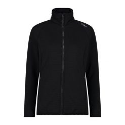 Bluza damska turystyczna CMP 34G2346. Czarne bluzy damskie CMP, l, bez wzorów, z materiału, z kapturem. Za 302.60 zł.