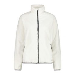 Bluza polarowa damska CMP 35P1566 Jacquard Highloft. Białe bluzy damskie CMP, bez wzorów, z polaru, bez kaptura. Za 219.99 zł.