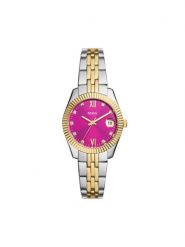 Fossil Zegarek Scarlette Mini ES5337 Złoty. Żółte, analogowe zegarki damskie Fossil, złote. Za 499.99 zł.