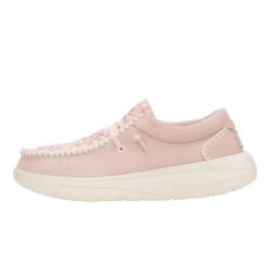 HeyDude Damskie Mokasyny Wendy Comf Suede Crochet. Białe mokasyny damskie Hey dude, z materiału, bez obcasa. Za 259.00 zł.