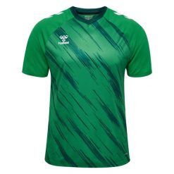 Koszulka Hummel Triumph. Zielone koszulki damskie Hummel, bez wzorów, bez kołnierzyka, bez ramiączek. Za 187.00 zł.