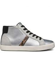 Geox Sneakersy "Blomiee" w kolorze srebrnym rozmiar: 36. Szare obuwie sportowe damskie Geox, za kostkę, bez zapięcia. Za 219.60 zł.