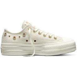 Buty sportowe Converse Chuck Taylor All Star Lift. Białe obuwie sportowe casual damskie Converse, bez zapięcia. Za 590.00 zł.
