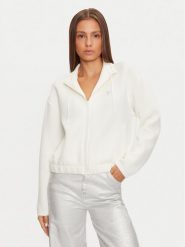 Guess Bluza V4BQ14 K7UW2 Biały Regular Fit. Białe bluzy damskie Guess, l, z aplikacjami, z wiskozy, bez kaptura. Za 209.99 zł.
