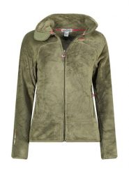 Canadian Peak Kurtka polarowa "Udilas" w kolorze oliwkowym rozmiar: XL. Zielone kurtki damskie Canadian Peak, xl, bez wzorów, z materiału, bez kaptura. Za 105.14 zł.