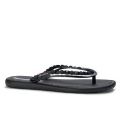 Japonki klapki damskie Ipanema 27130 MEU SOL AD. Czarne klapki damskie Ipanema, bez wzorów, z materiału, bez obcasa, bez zapięcia. Za 35.00 zł.