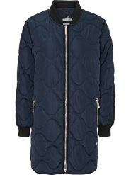 TicketWOMAN Płaszcz pikowany "Carla" w kolorze granatowym rozmiar: 38. Niebieskie płaszcze damskie TicketWOMAN, bez wzorów, bez kaptura. Za 226.24 zł.