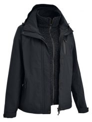 Maul Sport Kurtka funkcyjna 3w1 "Miltenberg MTX 20.0" w kolorze czarnym rozmiar: 48. Czarne kurtki sportowe damskie Maul Sport, bez wzorów, z polaru, bez kaptura. Za 461.21 zł.