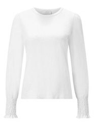 Rich&Royal Koszulka w kolorze białym rozmiar: M. Białe koszulki damskie Rich&Royal, m, bez wzorów, z bawełny, bez kołnierzyka, bez ramiączek. Za 130.50 zł.