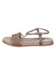 Clarks Skórzane sandały "Agean Cool" w kolorze szarobrązowym rozmiar: 40. Brązowe sandały damskie Clarks, bez wzorów, ze skóry, z otwartym noskiem, bez obcasa, bez zapięcia. Za 210.81 zł.