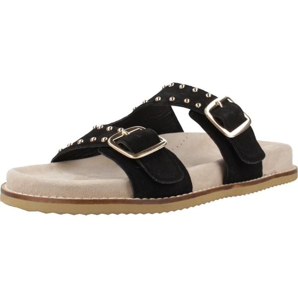 Sandały GIOSEPPO STELLA Czarny. Czarne sandały damskie Gioseppo, bez wzorów, ze skóry, bez obcasa, bez zapięcia. Za 278.99 zł.