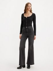 Levi's Dżinsy - Comfort fit - w kolorze czarnym rozmiar: W28/L30. Czarne jeansy damskie Levi's, z podwyższonym stanem. Za 242.95 zł.