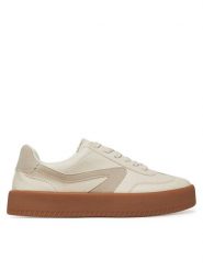 DeeZee Sneakersy AM25241 Beżowy. Brązowe obuwie sportowe damskie DeeZee, ze skóry, bez zapięcia. Za 139.99 zł.