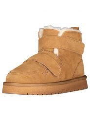 Geographical Norway Botki zimowe "Oscratch" w kolorze jasnobrązowym rozmiar: 36. Brązowe botki damskie Geographical Norway, na zimę, z futra, bez obcasa, bez zapięcia. Za 152.99 zł.