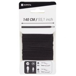 Sznurowadła sportowe Kipsta. Czarne obuwie sportowe casual damskie KIPSTA, z materiału, do piłki nożnej. Za 15.99 zł.