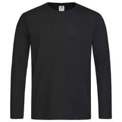Koszulka Z Długim Rękawem Unisex Comfort Dla Dorosłych. Czarne koszulki damskie Stedman, bez wzorów, bez kołnierzyka, bez ramiączek. Za 87.99 zł.