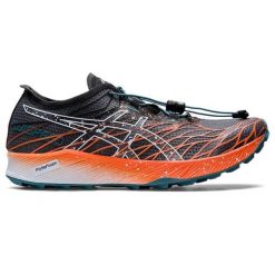 Buty terenowe damskie Asics Fujispeed. Czarne obuwie trekkingowe damskie Asics, z materiału, bez zapięcia. Za 515.70 zł.