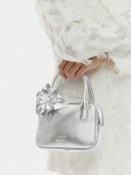 GINO ROSSI Torebka EO-ROSE-LA224-194455 Srebrny. Szare torebki klasyczne damskie Gino Rossi, ze skóry, bez dodatków. Za 279.99 zł.