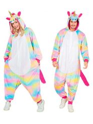 Carnival Party Kombinezon kostiumowy "Unicorn" w kolorze białym ze wzorem rozmiar: XXL. Białe kombinezony damskie Carnival Party, xxl, bez wzorów, bez kołnierzyka, bez ramiączek, krótkie. Za 152.99 zł.