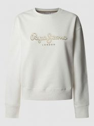 Pepe Jeans Bluza "Maddy" w kolorze kremowym rozmiar: M. Brązowe bluzy damskie Pepe Jeans, m, bez wzorów, z bawełny, bez kaptura. Za 171.28 zł.
