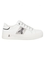 Patrizia Pepe Skórzane sneakersy w kolorze białym rozmiar: 40. Białe obuwie sportowe damskie Patrizia Pepe, bez zapięcia. Za 502.95 zł.